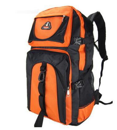 Anawishare menn ryggsekker reise ryggsekk stor kapasitet ryggsekk mann store ryggsekker ryggsekk vanntett bagpack 60l: Menn ryggsekk oransje