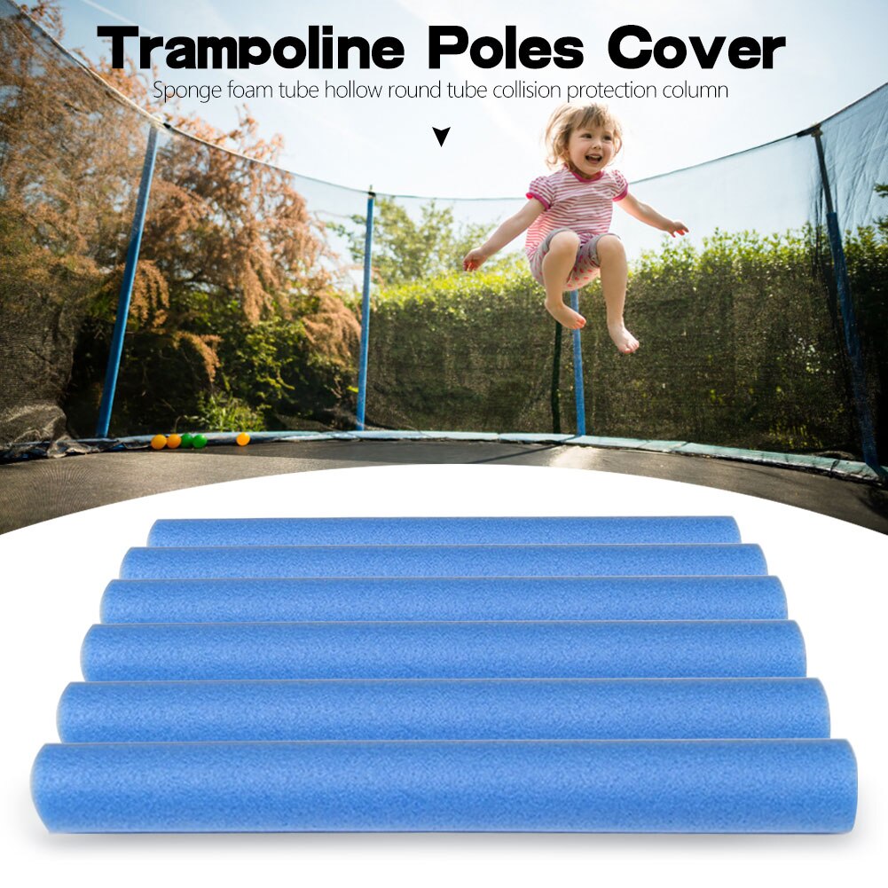 10PCS Trampoline Poles Cover Padding Foam Tubing 40CM Foamed Pipe Sponge Casing Protective Trampoline Pole Foam Sleeves Blue