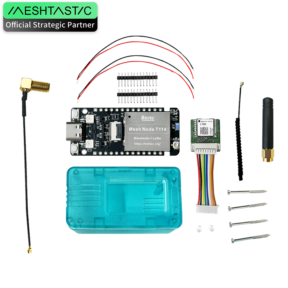 Meshtastic Tracker Heltec T114 V2 Nordic nRF52840 SX1262 LoRaWAN LoRa Arduino Positioning Devboard Low Power BLE WiFi: army green / Bundle 6