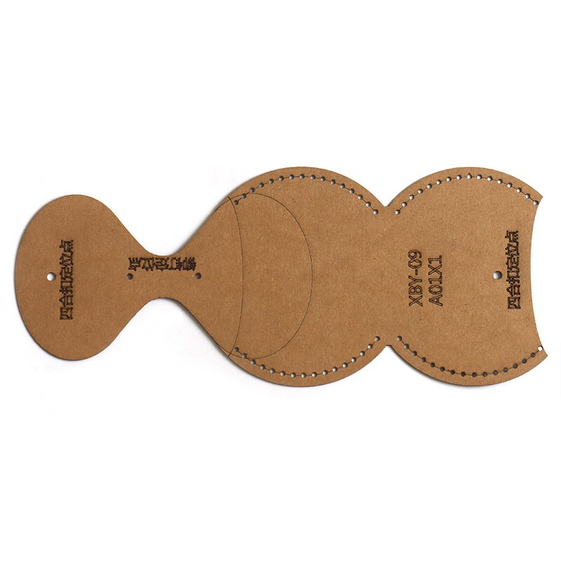 Leather Craft Personality Coin Purse Sewing Pattern Hard Kraft Paper and Acrylic DIY Template 8.5cm*8.3cm DIY Leather Tools: Kraft paper