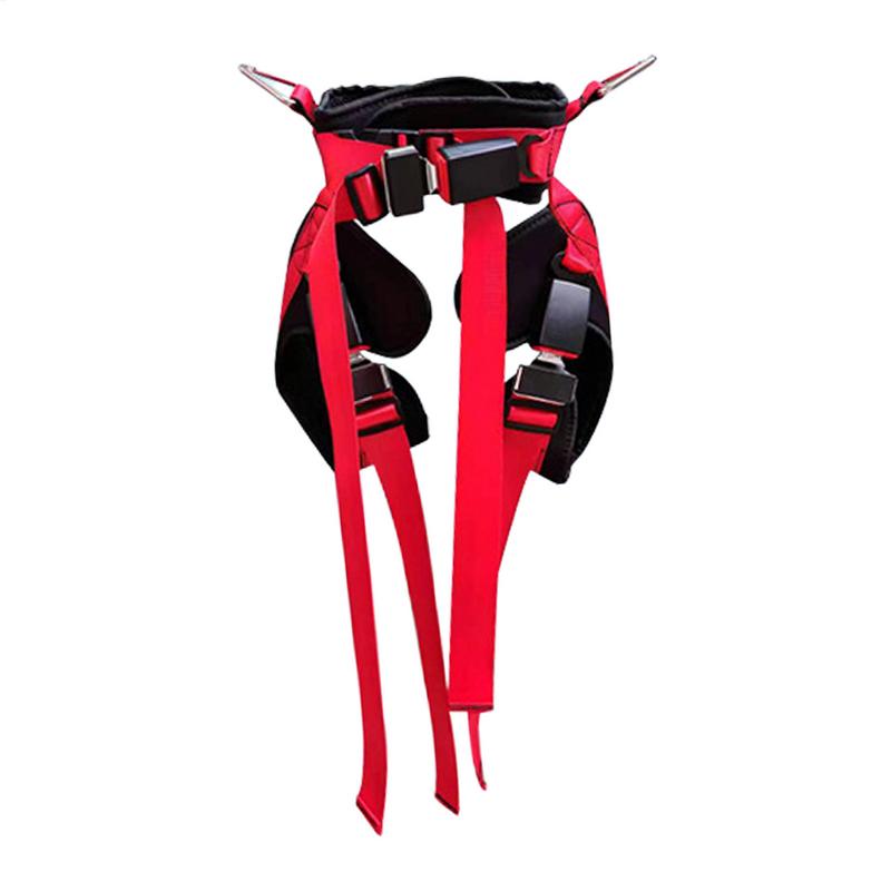 Adjustable trampoline safety harness for children, double buckle, waist belt, thick cushion support, , 160 lb weight limit