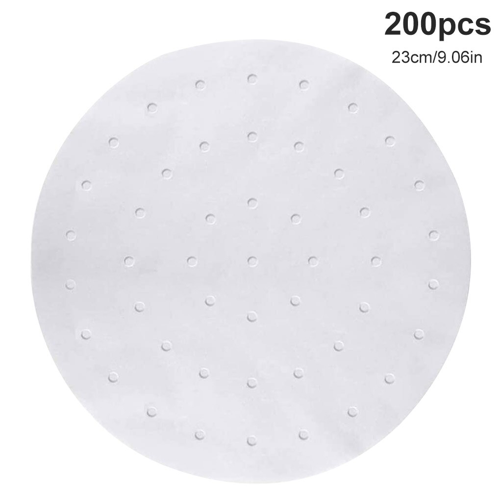 Silicone Grill Pan Bread Cake Mat Multifunctional Air Fryer Basket Accessories Bread Cake Pizza Microwave Baking Basket Pot Mat: 200pcs 23cm