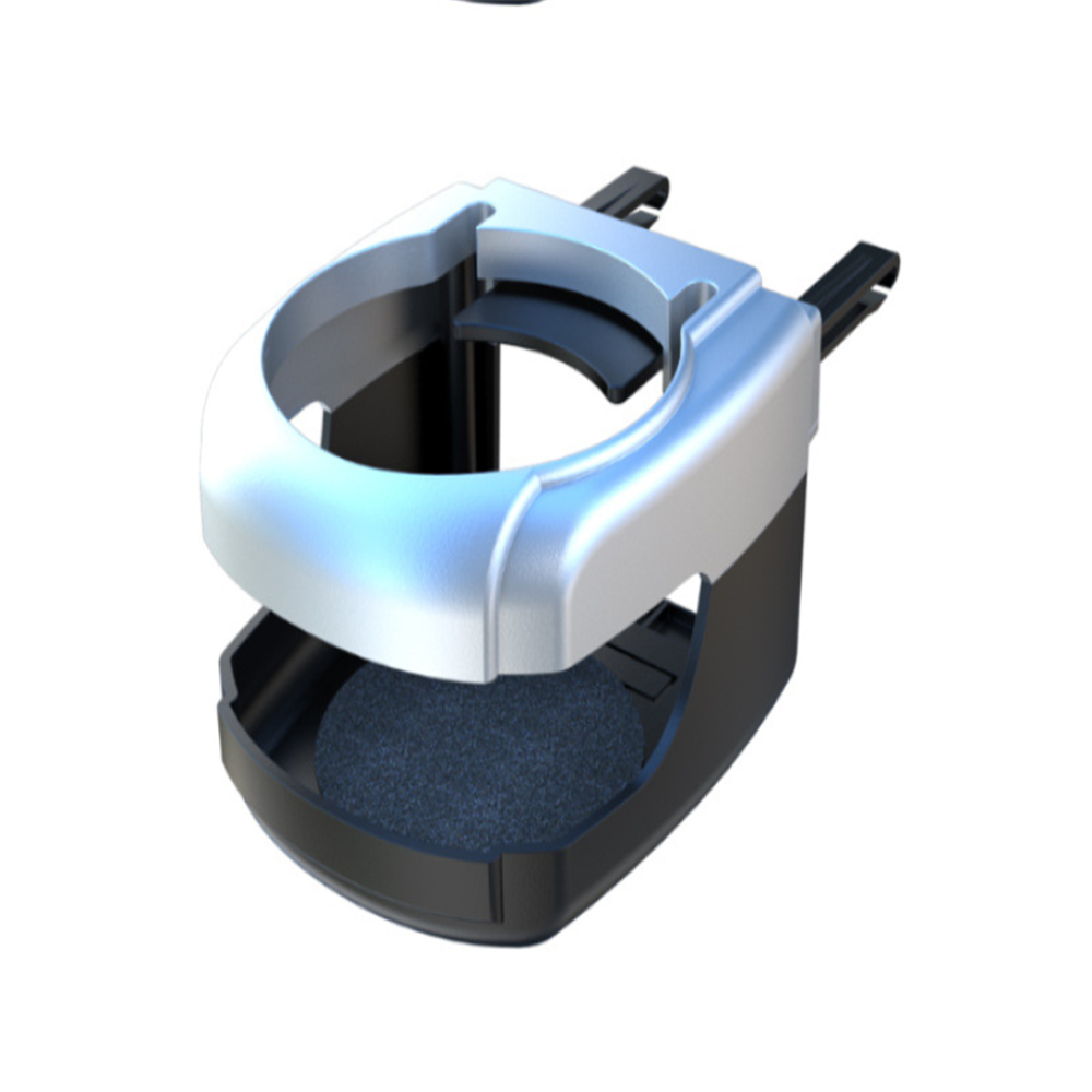 Car Cup Holder Outlet Air Vent for BMW e46 e90 e39 e60 e36 f30 f10 m e87 f20 x5 e53 e30 e91: Silver and Black