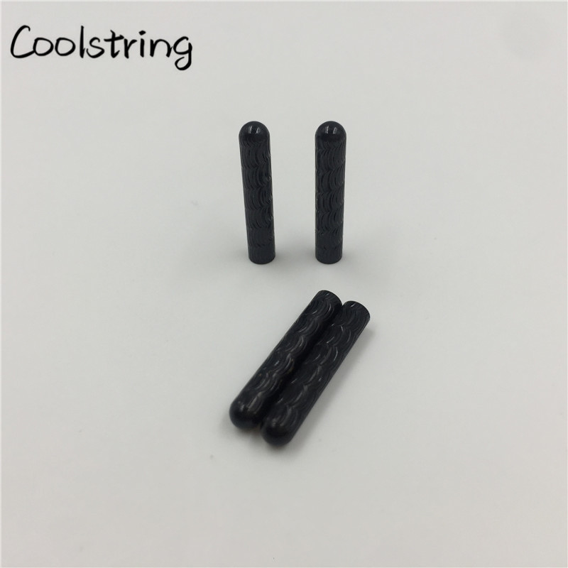 Coolstring-lacets métalliques 4 pièces/1 ensemble de lacets, bouts inspirés sans coutures dorés pour sweat-shirt de , 4x22mm: 472	Black