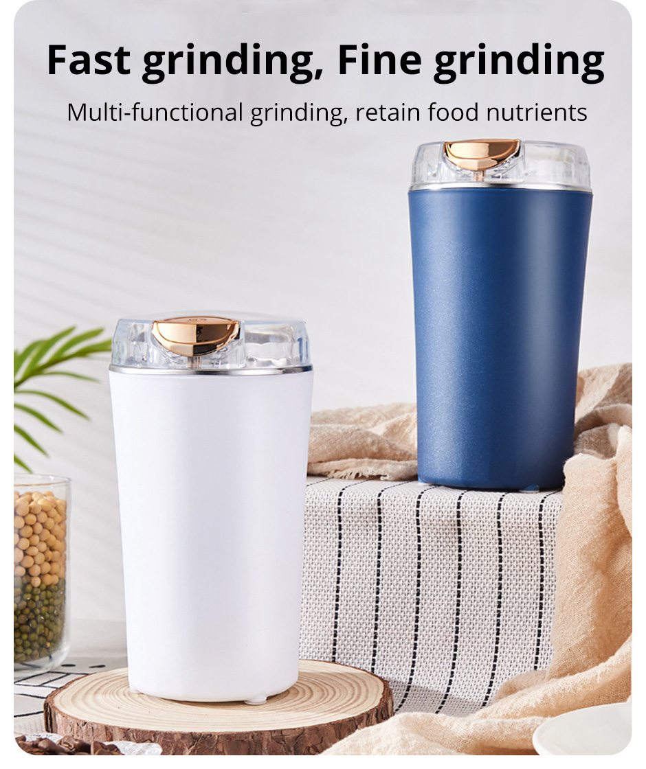 Kleine elektrische Schleifmaschine Getreidemühle Kaffeemühle Edelstahl Nüsse Bohnen Körner Mühle Kräuter für sterben Küche