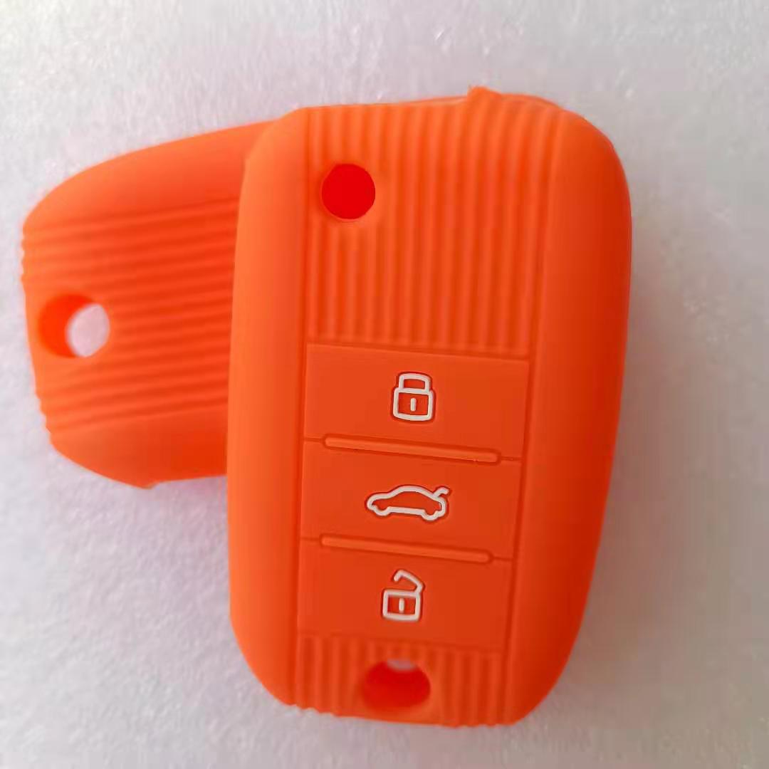 Estuche protector de llave para coche MG ZS, funda de silicona plegable, mando a distancia, 3 botones
