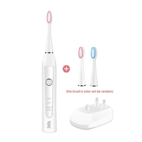 Kemei ultrasonic electric toothbrush rechargeable toothbrush for adults sonic teeth brush wave washable: Default Title