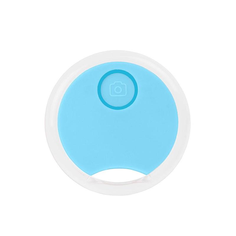 Mini Bluetooth Tracking Device Portable Round Bluetooth Anti-lost Tracker Wireless Smart Key Finder Item Locator: Blue