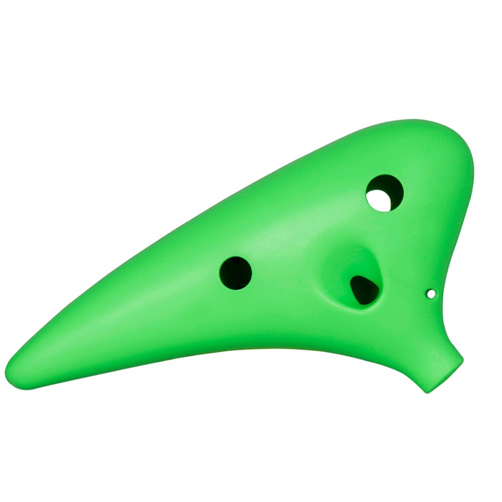 12 Gaten C Ocarina Muziekinstrument Met Opbergtas Abs Materiaal Ocarina Klassieke Ocarina Alto C Abs Ocarina Voor Beginner (Groen: Green