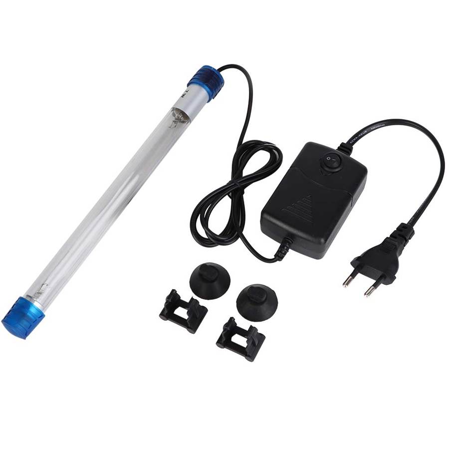 Filtro UV para acuario esterilizador UV, luz UV de inmersión, matador de algas para acuario: 7W
