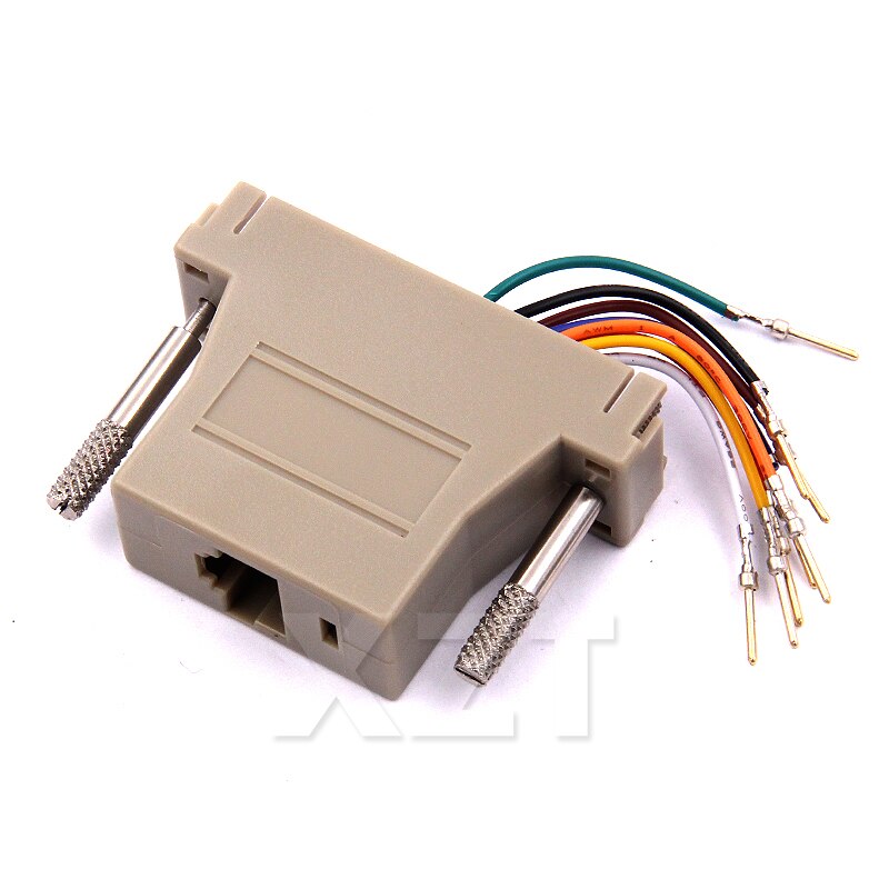 AT for compatible converter adapter DB25M to RJ45 cable RS232 DB25 Male Adapter modem adapter DB25 to RJ45 adapter