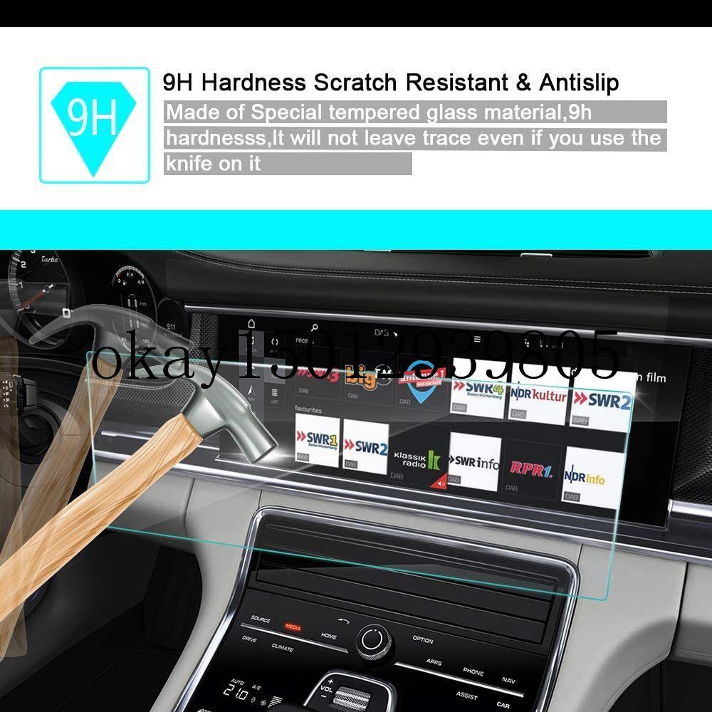 Voor Cadillac XT5 -2018Car Navigatie Screen Protector Hd Duidelijkheid 9H Gehard Glas Anti-Kras, touch Screen Beschermende Film