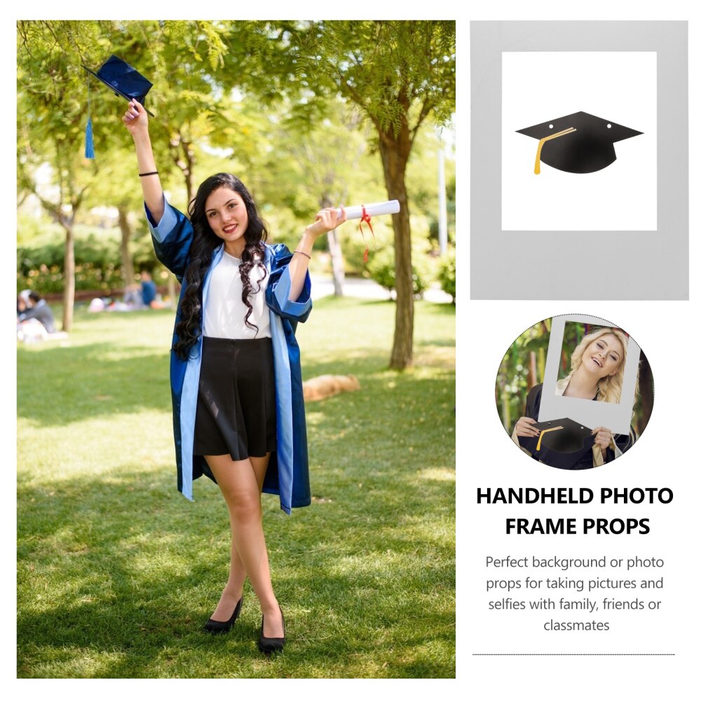 1pc Graduation Party Photo Booth Props Graduation Party Selfie Photo Frame Supplies