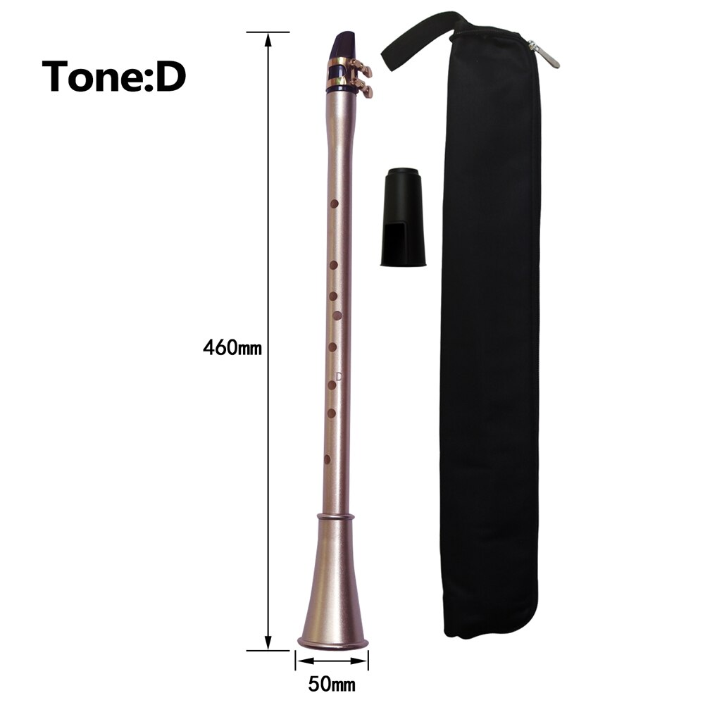 Pocket Saxofoon Abs Sax Mini Draagbare Saxofoon Kleine Saxofoon Met Draagtas Houtblazers Instrument: D Key