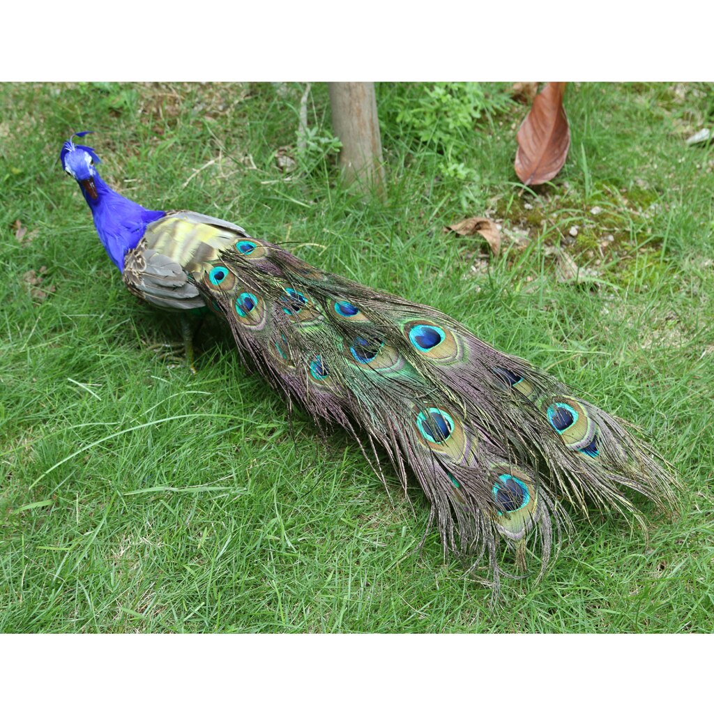 Artificial Peacock Garden Ornament Animal Patio Ornament Indoor Outdoor