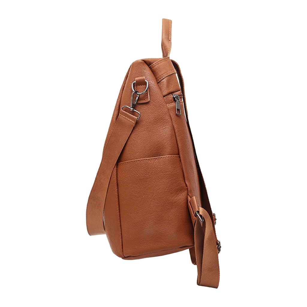 Maison Fabre sac à dos femme en cuir synthétique sac à bandoulière antivol sac à dos décontracté sauvage en cuir souple double usage cartable