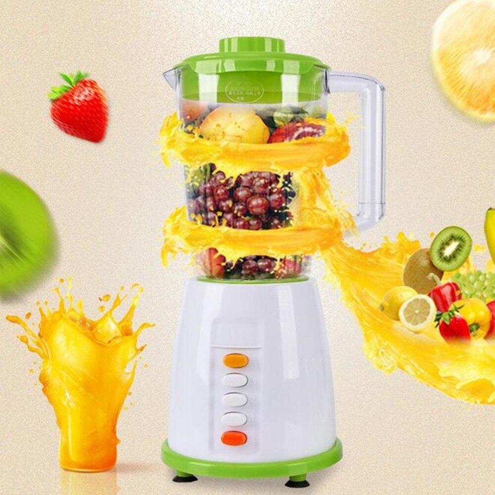 2000ml Multifunctional Nutrition Cooking Machine Fruit Vegetable Juicer Electric Meat Grinder Portable Blender Machine