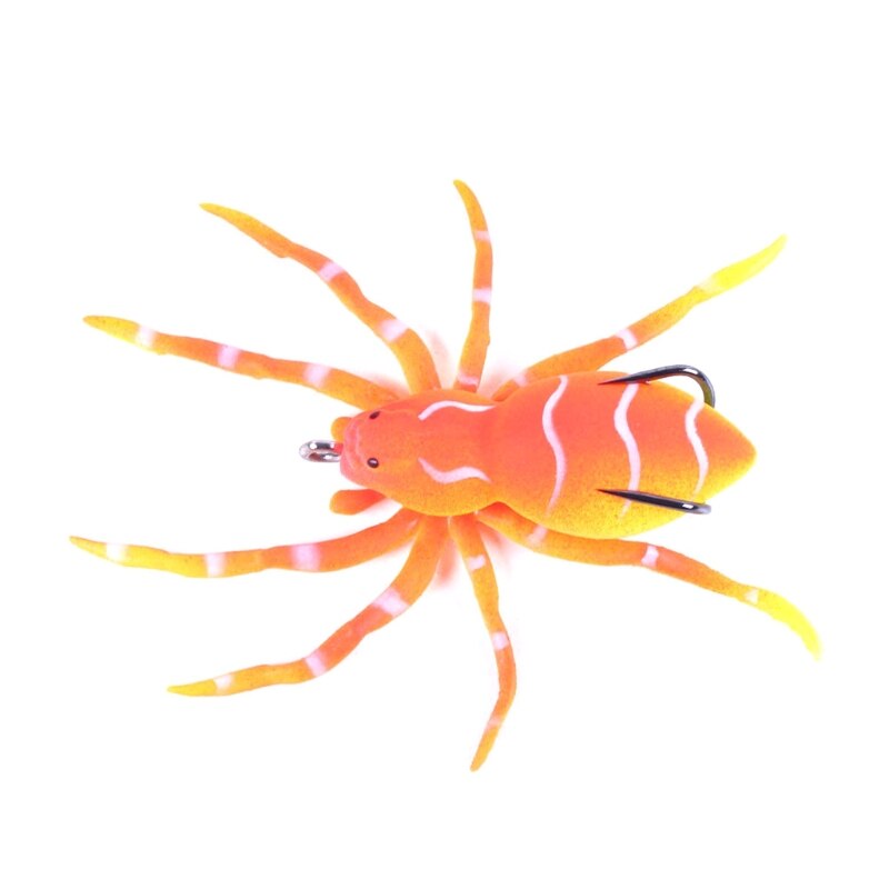 Spider Soft Bait Artificial Softbait Lure Weedless Fishing Tool with Hook Tackle W8EE: 1