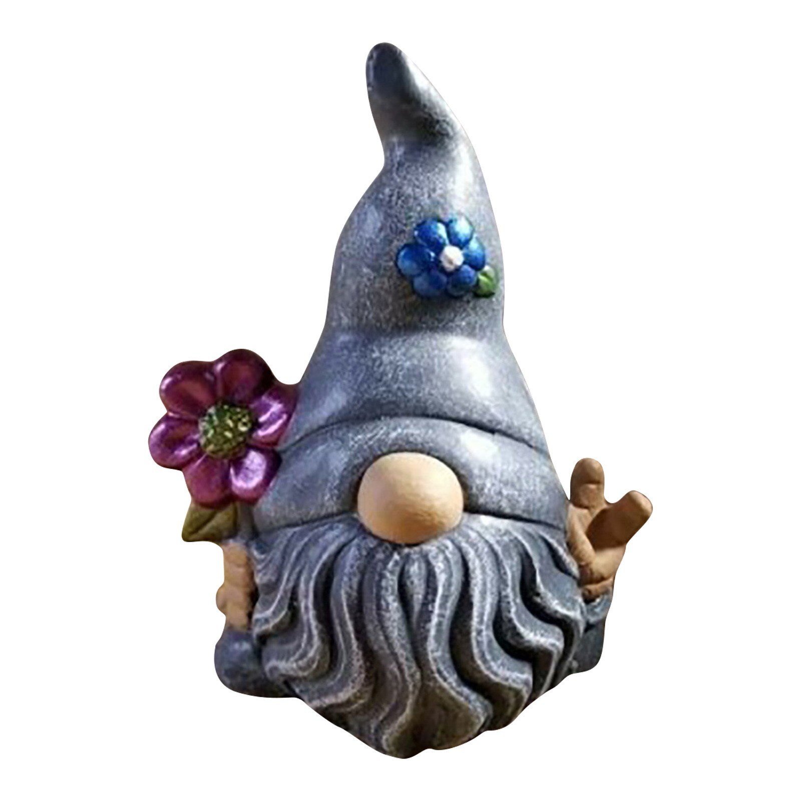 Fairy Garden Tiny Gnomes Statue Garden Courtyard Magic Garden Gnome Resin Statue Collectible Figurines Miniature Gardening Gnome: D