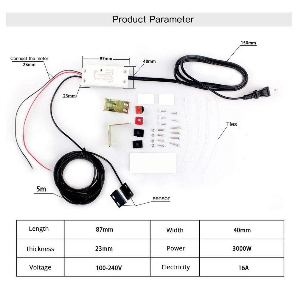Wifi smart trådløs universal garageportåbner alarm sensor med hjem og smart liv kan app styre dp -wp003 tyverisikring