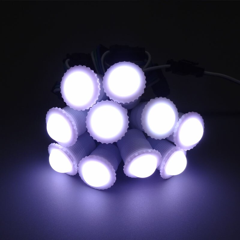 WS2813 addressable 16mm diameter;DC5V;RGB full color led smart module;0.24W(one 5050 SMD LED);IP68;milky cover