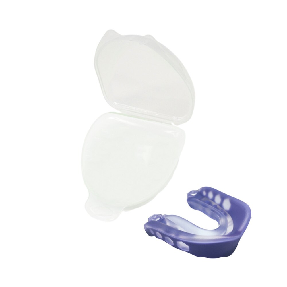 Sports Mouth Guard Practical Sport Braces Teeth Braces Protector for Boxing Football Hockey Rugby Sparring (Black + Transparent: picture 1