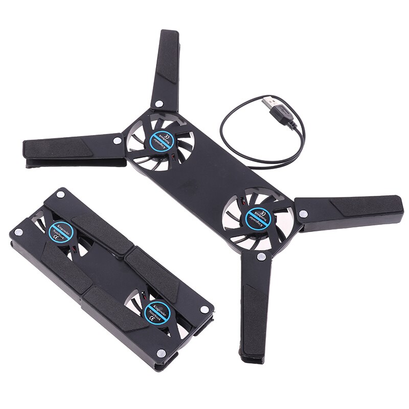CPU Cooler Foldable USB Cooling Fan Mini Octopus Cooler Pad Quiet Stand Double Fans For 7-15 Inch Notebook Laptop