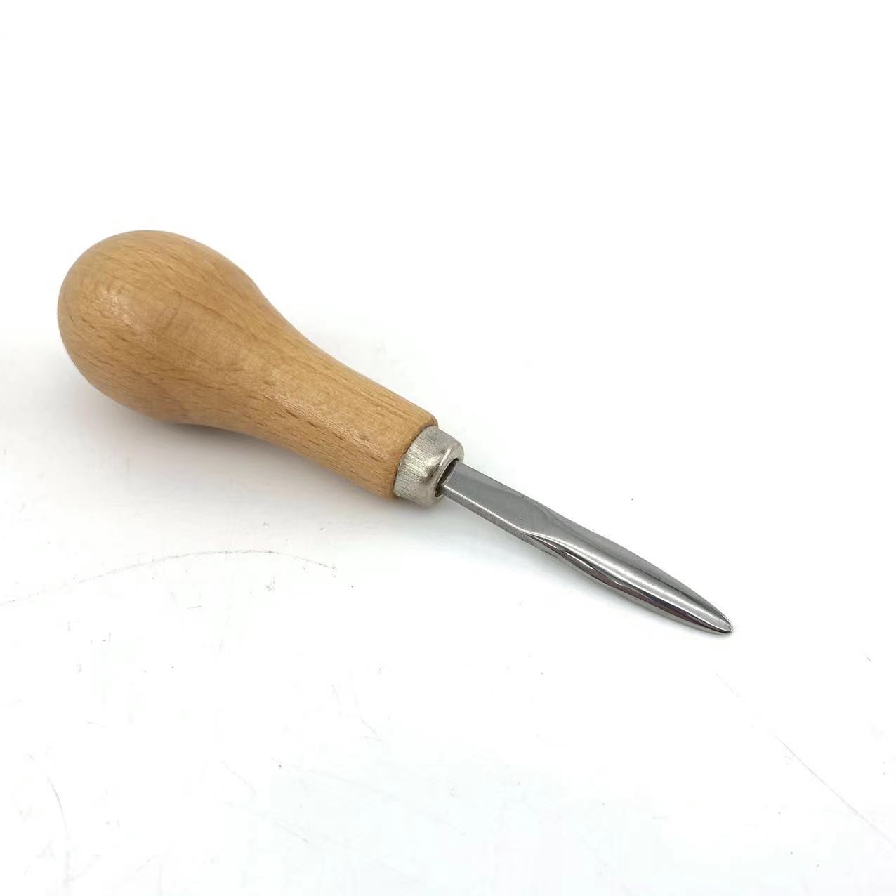 Jewelry Diamond Bezel Set Gemstone Setting Tool Pusher Hand DIY Tool with Wooden Handle: WHITE