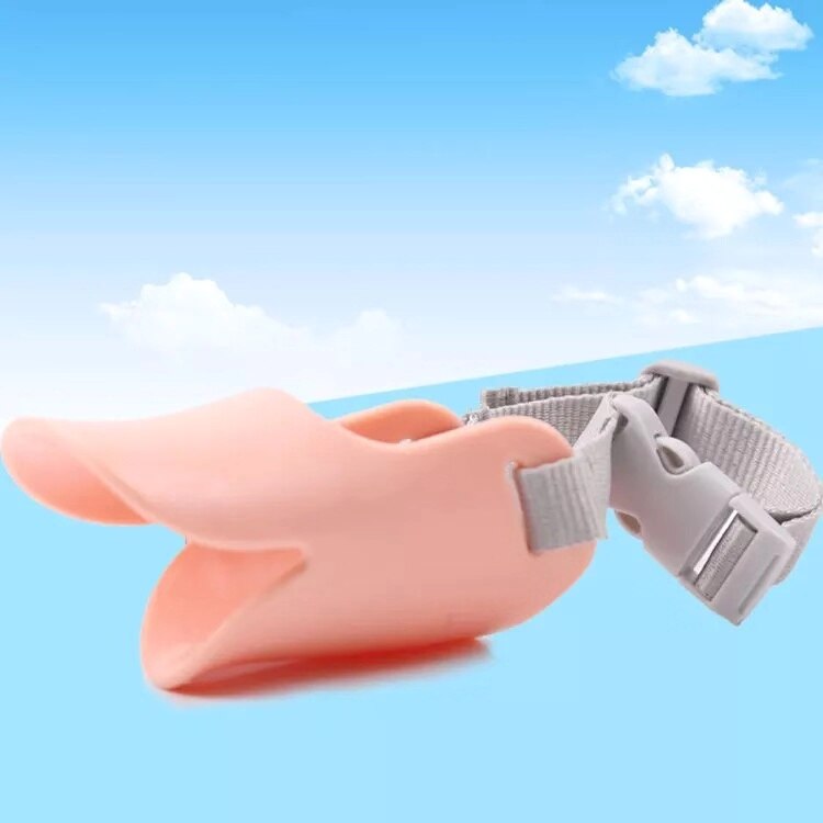 Pet Dog Collar Duckbill Muzzle Breathable Dog Muzzle For Prevent Small Medium Large Dog Bark&amp;Bite Muzzle: M / Red