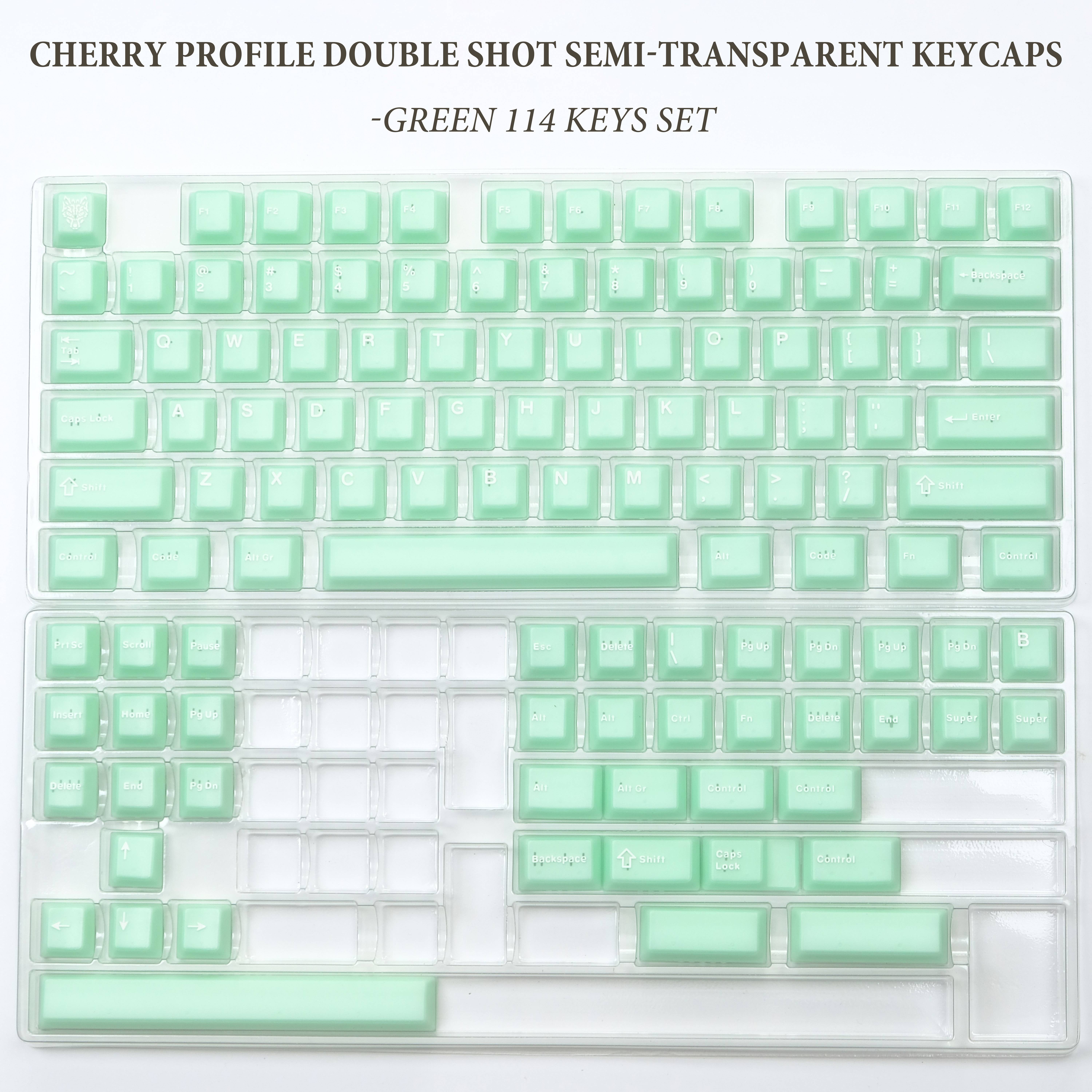 120 Keys Marble Themed Keycaps Double Shot PBT Keycaps Milk White Translucent Cherry Profile Keycap for MX Switch Gamer Keyboard: Orange