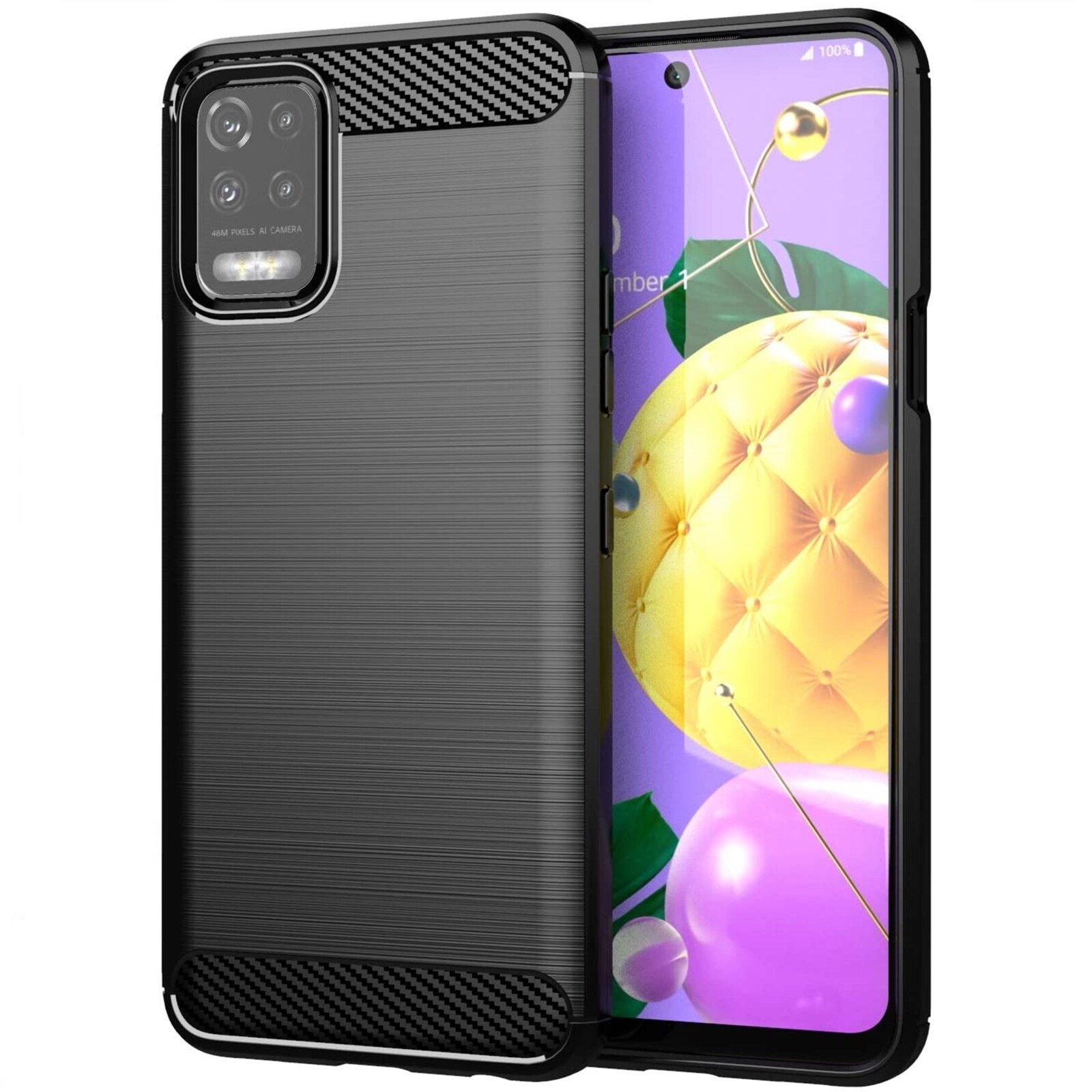 Case Lg K62 Carbon Black Case Gel Tpu Mobiele Telefoon Accessoires