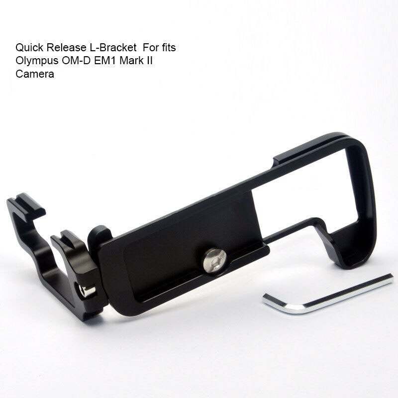 Durable Quick Release L-Bracket Tripod Plate Base Camera Grip Handle For Olympus O-MD E-M1 II OMD EM1 ( Mark II ) Digital Camera