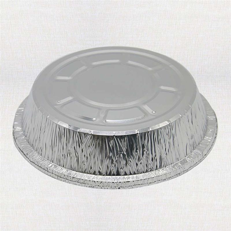 50 Stuks 285 Ml Tin Folie Bowls Aluminiumfolie Ronde Wegwerp Bbq Lade Pie Pannen Voor Zelfgemaakte Taarten Taarten Zonder deksel