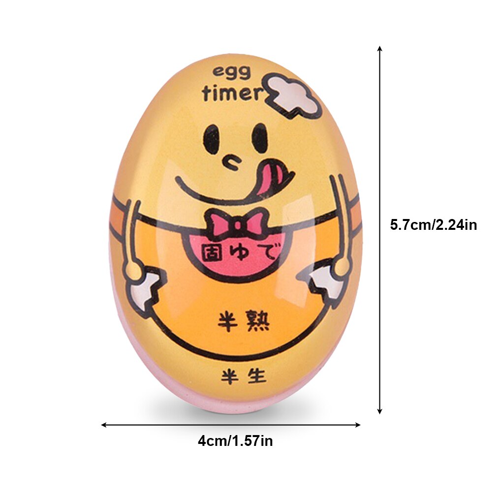 1pcs Egg Timer Water Boiling Kitchen Egg Cooker Color Changing Resin Egg Tool Cooking Helper Reminder For Home Outdoors