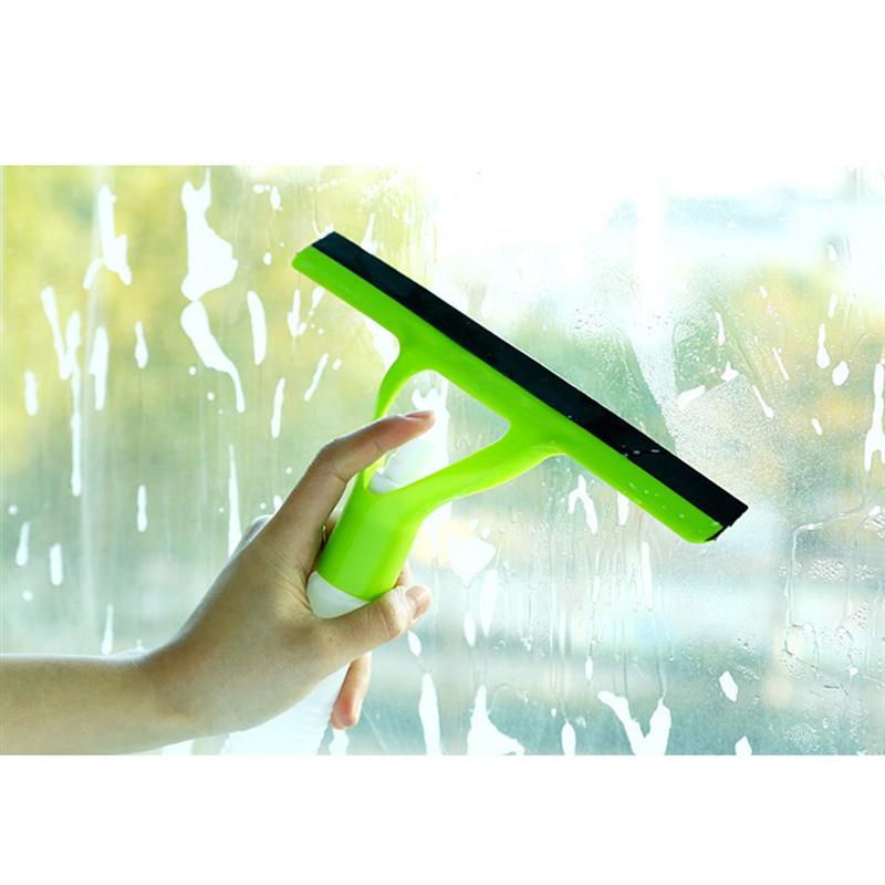 LUOEM Window Cleaner Brush Glass Dust Wiper Wash Scraper Squeegee Brush Household Cleaning Tool Glass Cleaner Window Brush