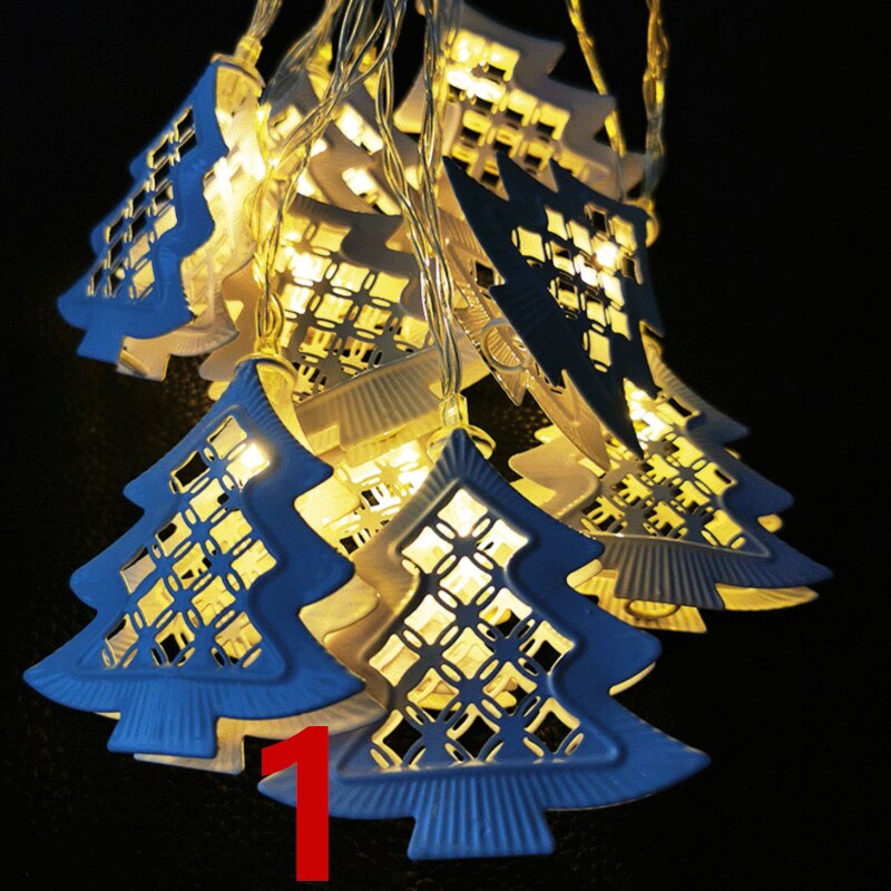 Led string belysning julebatteri lampe værelse soveværelse dekorativ lampe: 1