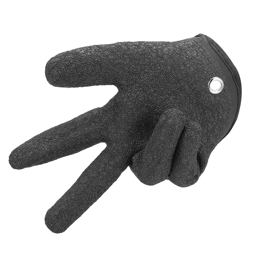 Waterproof Bite Protection Latex With Magnetic Buckle Cut Resistant Safety Catching Anti Slip Fishing Gloves Outdoor Fisherman