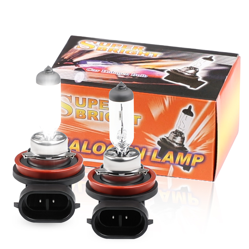 2 uds H8 H11 9005/HB3 9006 12V 55W luz transparente 4300k bombillas blancas cálidas faros de coche lámparas halógenas fuente de estacionamiento: changeable