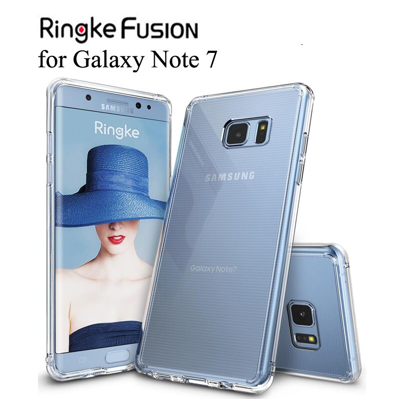 Ringke-funda funsion para Galaxy Note 7, carcasa Flexible de Tpu y transparente, carcasa trasera dura híbrida de Note FE para Galaxy Note Fan Edition