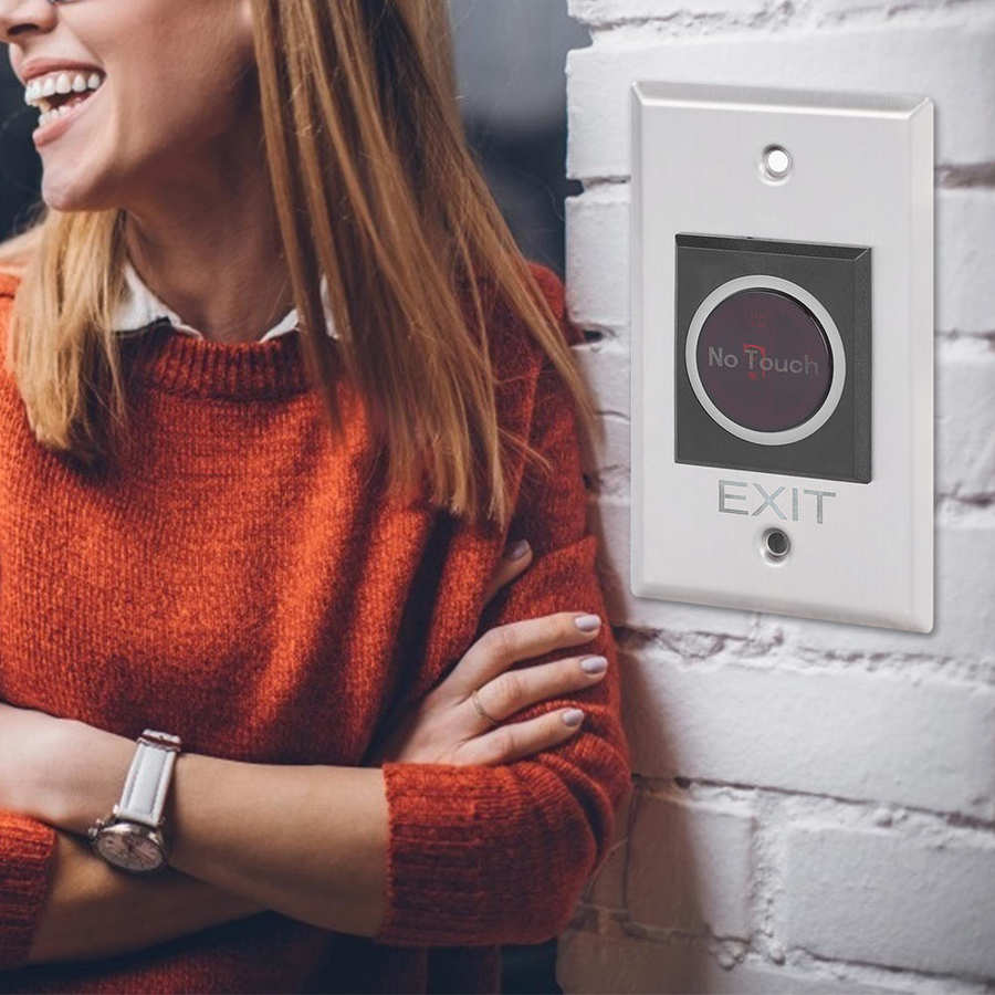 Infrared Sensor Switch Non-Touch LED Backlight Button Access Control System DC12V smart door controller Infrared Sensor Switch