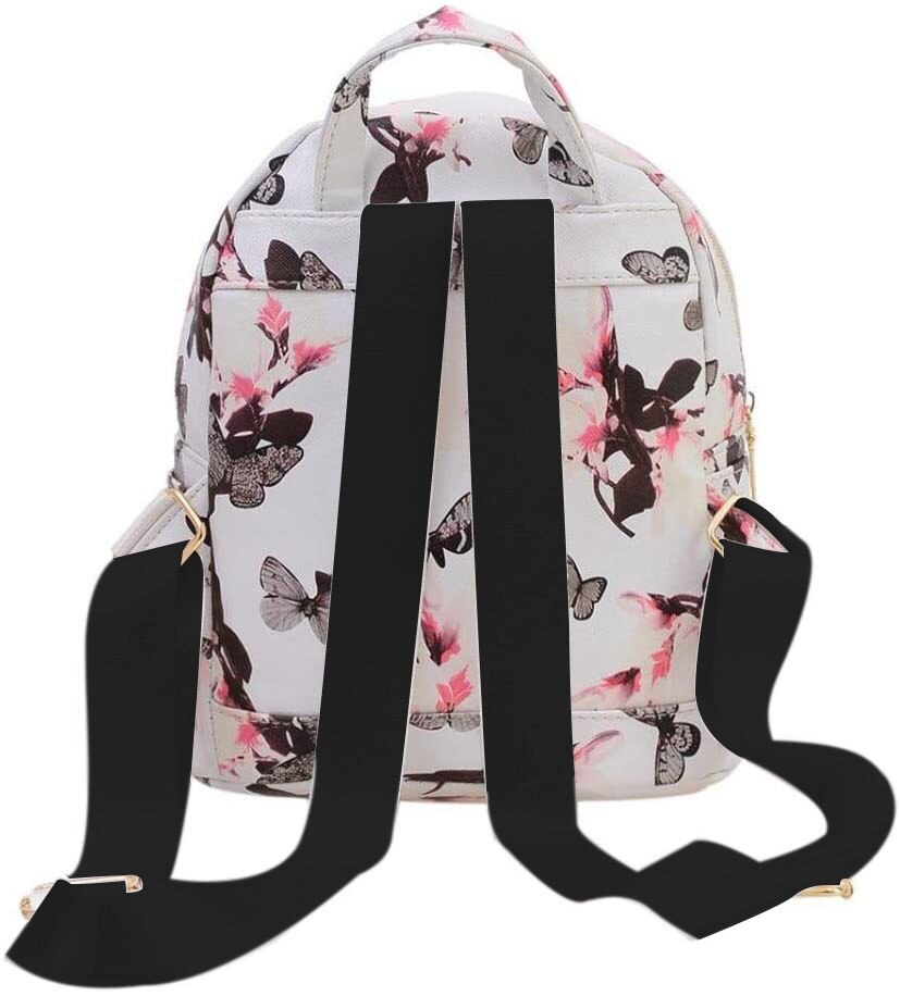 Laget i kina dame blomster ryggsekk reise skinn ryggsekk skulderveske