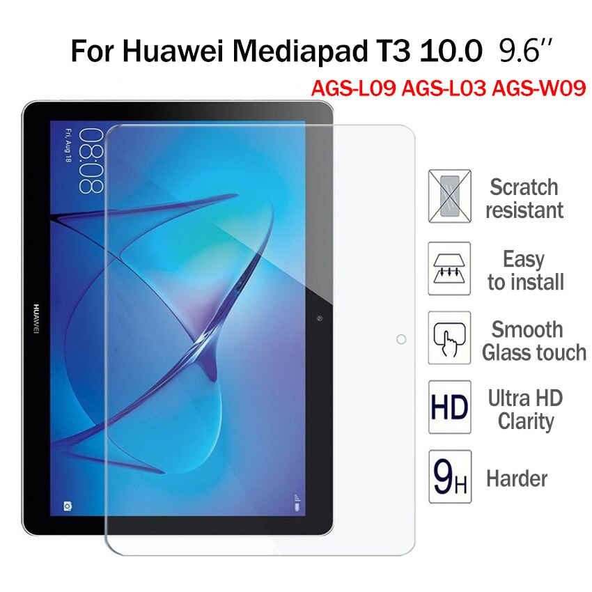 Tablet Gehard Glas Screen Protector Cover Voor Huawei Mediapad T3 10 9.6 Inch Tablet Explosieveilige Gehard Film