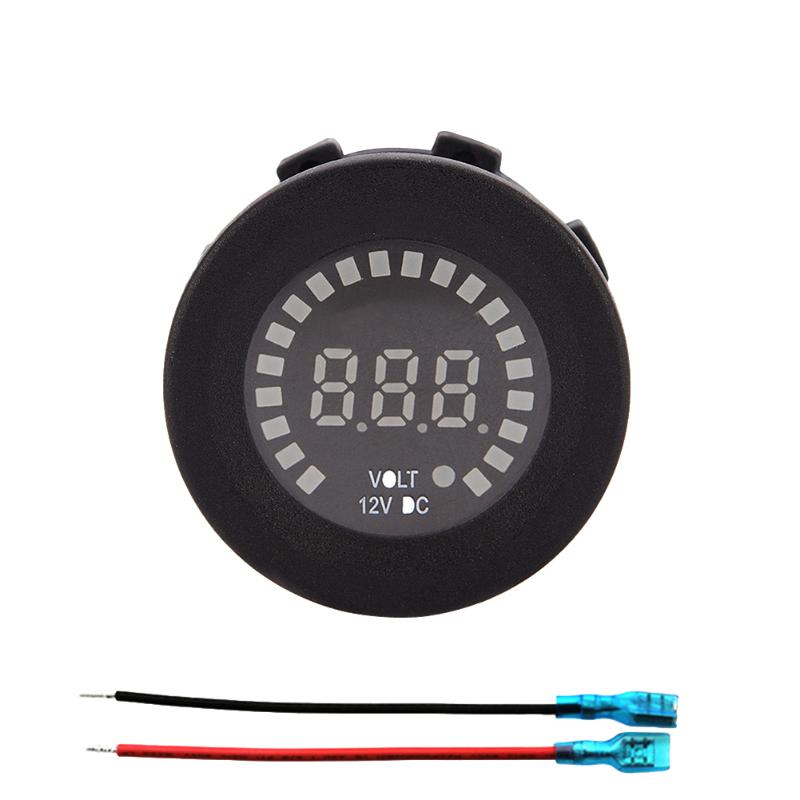 12V LED Digital Auto Motorrad Voltmeter Sockel Auto Voltmeter LED-anzeige Volt Spannung Meter Messgerät Auto Ersatz Teile
