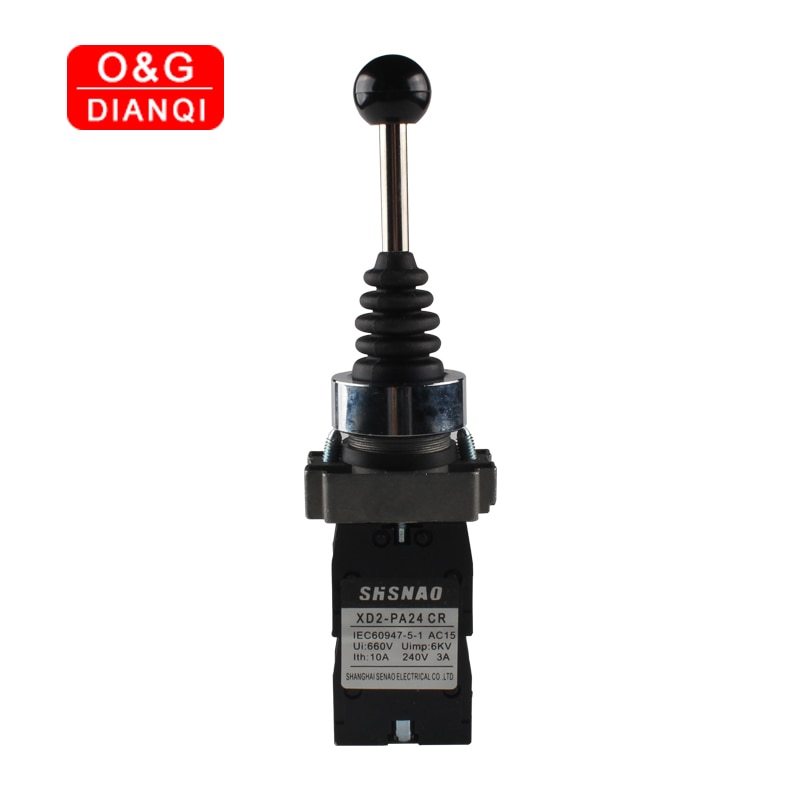 Industrial Joystick 22mm Joystick Switch 4Position Switch Momentary Rocker Switch 4NO Spring Return Wobble Switch For Boat
