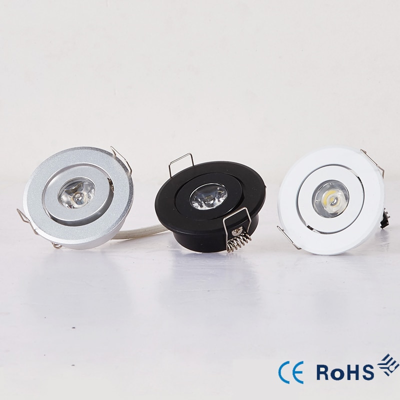 110V 220V LED Mini ceiling LED spot light lamp dimmable 3W mini LED downlight white,black,silver Minidownlight