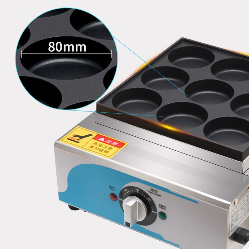 RJ-9KE Egg burger machine oven commercial electric Chinese hamburger machine red bean cake machine egg meat burger machine
