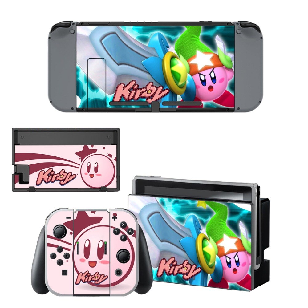 Gioco Kirby Autoadesivo Della Pelle del vinile per NintendoSwitch adesivi skin per Nintend Interruttore NS Console e Joy-Con Controller