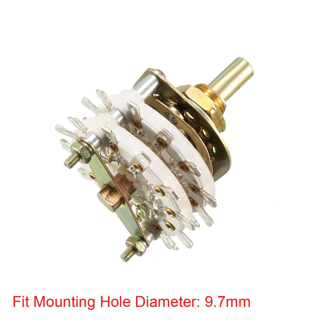 uxcell 1pcs Rotary Switch Selector 4 Pole 4/5/8/11 Position 2/4 Deck Band Channel with Plastic Knob Widely used