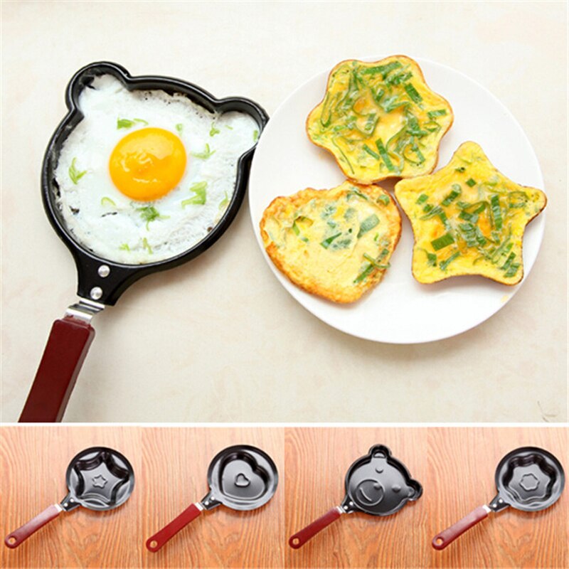 Egg Tools Nonstick Cute Shaped Egg Mold Pans Mini Breakfast Egg Baking Pans Kitchen Accessories Cooking Tool