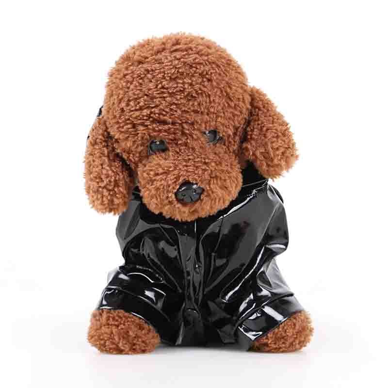 pet rain gear pu reflective lovely raincoat with suitable for labrador samoyed pug cats and dogs universal